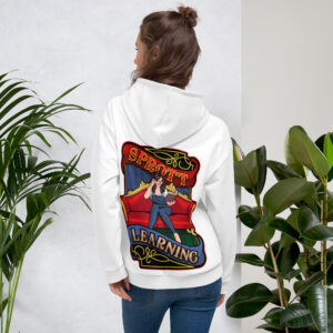 White Sprott Learning Unisex Hoodie